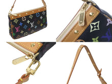 画像をギャラリービューアに読み込む, 極美品 LOUIS VUITTON ルイヴィトン モノグラムマルチ ポシェット アクセソワ―ル M92648 村上隆 ブラック 中古 64111