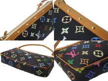 画像をギャラリービューアに読み込む, 極美品 LOUIS VUITTON ルイヴィトン モノグラムマルチ ポシェット アクセソワ―ル M92648 村上隆 ブラック 中古 64111