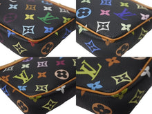 画像をギャラリービューアに読み込む, 極美品 LOUIS VUITTON ルイヴィトン モノグラムマルチ ポシェット アクセソワ―ル M92648 村上隆 ブラック 中古 64111
