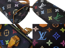 画像をギャラリービューアに読み込む, 極美品 LOUIS VUITTON ルイヴィトン ハンドバッグ M92644 ミニスピーディ モノグラムマルチカラー ブラック ゴールド 中古 64120