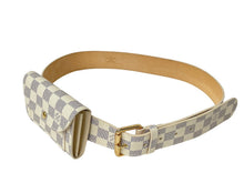 画像をギャラリービューアに読み込む, 新品同様 LOUISVUITTON ルイヴィトン サンチューポシェットソロ ベルト M9835 ダミエアズールキャンバス 90/36 中古 64121