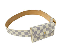 画像をギャラリービューアに読み込む, 新品同様 LOUISVUITTON ルイヴィトン サンチューポシェットソロ ベルト M9835 ダミエアズールキャンバス 90/36 中古 64121