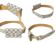 画像をギャラリービューアに読み込む, 新品同様 LOUISVUITTON ルイヴィトン サンチューポシェットソロ ベルト M9835 ダミエアズールキャンバス 90/36 中古 64121