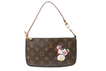 画像をギャラリービューアに読み込む, 極美品 LOUIS VUITTON ルイヴィトン ハンドバッグ ポシェット アクセソワール 村上隆 M51981 パンダ モノグラム 中古 64126