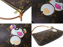 画像をギャラリービューアに読み込む, 極美品 LOUIS VUITTON ルイヴィトン ハンドバッグ ポシェット アクセソワール 村上隆 M51981 パンダ モノグラム 中古 64126