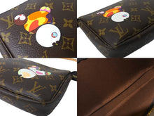 画像をギャラリービューアに読み込む, 極美品 LOUIS VUITTON ルイヴィトン ハンドバッグ ポシェット アクセソワール 村上隆 M51981 パンダ モノグラム 中古 64126