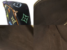 画像をギャラリービューアに読み込む, LOUIS VUITTON ルイヴィトン ポシェット アクセソワ―ル モノグラム マルチカラー M92648 村上隆 ブラック 美品 中古 64128