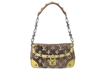 画像をギャラリービューアに読み込む, LOUIS VUITTON ルイ ヴィトン ポシェットアクセソワール アクセサリーポーチ M92710 モノグラム トロンプイユ 美品 中古 64134