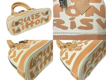 画像をギャラリービューアに読み込む, LOUIS VUITTON ルイヴィトン アルマPM ハンドバッグ M92178 モノグラムグラフィティ ホワイト シルバー 金具 美品 中古 64135