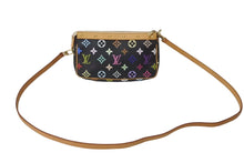 画像をギャラリービューアに読み込む, LOUIS VUITTON ルイヴィトン ポシェット アクセソワ―ル モノグラム マルチカラー M92648 村上隆 ブラック 美品 中古 64136