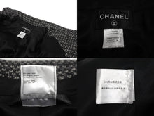 画像をギャラリービューアに読み込む, CHANEL シャネル ツイードコート P38997V28200 ブラック ホワイト サイズ38 美品 中古 4a000104