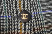 画像をギャラリービューアに読み込む, 極美品 CHANEL シャネル チェック ウール ジャケット マルチカラー 21866 アウター ココマーク ロゴ 柄 中古 64146