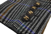 画像をギャラリービューアに読み込む, 極美品 CHANEL シャネル チェック ウール ジャケット マルチカラー 21866 アウター ココマーク ロゴ 柄 中古 64146