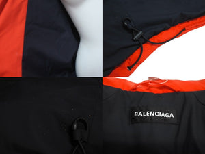 BALENCIAGA バレンシアガ フットボール プリント ロゴ ダウンジャケット レッド 2020AW 642344 TG011 サイズ44 良品 中古 64148