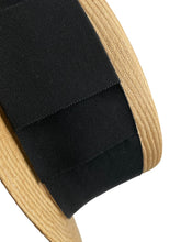 画像をギャラリービューアに読み込む, 極美品 CHANEL シャネル ココマーク ストロー ハット ベージュ 藁 帽子 ロゴ ブラック 小物 サイズM 中古 64158