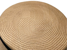 画像をギャラリービューアに読み込む, 極美品 CHANEL シャネル ココマーク ストロー ハット ベージュ 藁 帽子 ロゴ ブラック 小物 サイズM 中古 64158