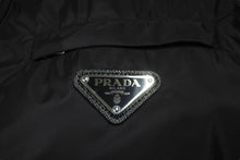 画像をギャラリービューアに読み込む, PRADA プラダ 19年 リサイクルナイロンシャツ ジップシャツ ブラック サイズM SC502 S201 QO4 美品 中古 64159