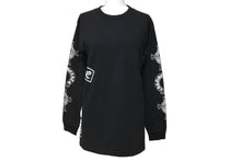 画像をギャラリービューアに読み込む, 極美品 CHROME HEARTS クロムハーツ 長袖Ｔシャツ サイズS CHクロス ホースシュー プリント ブラック コットン 中古 64163