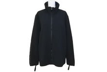 画像をギャラリービューアに読み込む, PRADA プラダ ルナロッサ スポーツ ジップアップ フリース ジャケット ブラック ポリエステル ナイロン サイズS 美品 中古 64170