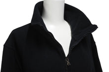 Load image into Gallery viewer, PRADA プラダ ルナロッサ スポーツ ジップアップ フリース ジャケット ブラック ポリエステル ナイロン サイズS 美品 中古 64170