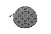 Load image into Gallery viewer, LOUIS VUITTON ルイ ヴィトン ポルトモネロン コインケース 円形 M92460 モノグラムミニキャンバス ネイビー 美品 中古 64188