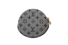 Load image into Gallery viewer, LOUIS VUITTON ルイ ヴィトン ポルトモネロン コインケース 円形 M92460 モノグラムミニキャンバス ネイビー 美品 中古 64188