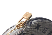Load image into Gallery viewer, LOUIS VUITTON ルイ ヴィトン ポルトモネロン コインケース 円形 M92460 モノグラムミニキャンバス ネイビー 美品 中古 64188