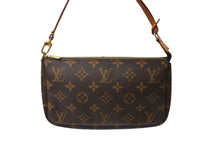 画像をギャラリービューアに読み込む, LOUISVUITTON ルイヴィトン ミニアクセサリーポーチ ポシェットアクセソワール モノグラム ブラウン ベージュ 中古 64189