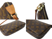 画像をギャラリービューアに読み込む, LOUISVUITTON ルイヴィトン ミニアクセサリーポーチ ポシェットアクセソワール モノグラム ブラウン ベージュ 中古 64189