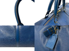 画像をギャラリービューアに読み込む, LOUIS VUITTON ルイヴィトン キーポル55 ボストンバッグ エピレザー ブルー M42955 旅行バッグ 青 鞄 良品 中古 64193
