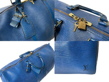 画像をギャラリービューアに読み込む, LOUIS VUITTON ルイヴィトン キーポル55 ボストンバッグ エピレザー ブルー M42955 旅行バッグ 青 鞄 良品 中古 64193