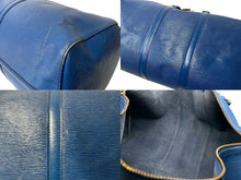 画像をギャラリービューアに読み込む, LOUIS VUITTON ルイヴィトン キーポル55 ボストンバッグ エピレザー ブルー M42955 旅行バッグ 青 鞄 良品 中古 64193