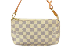 極美品 LOUISVUITTON ルイヴィトン ポシェットアクセソワール アクセサリーポーチ ダミエ アズール N51986 中古 64204