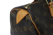 画像をギャラリービューアに読み込む, LOUIS VUITTON ルイヴィトン スピーディー30 M41526 ハンドバッグ モノグラム キャンバス ブラウン 美品 中古 64207