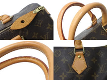 画像をギャラリービューアに読み込む, LOUIS VUITTON ルイヴィトン スピーディー30 M41526 ハンドバッグ モノグラム キャンバス ブラウン 美品 中古 64207