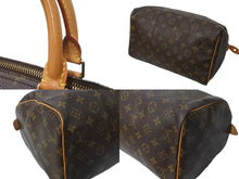 画像をギャラリービューアに読み込む, LOUIS VUITTON ルイヴィトン スピーディー30 M41526 ハンドバッグ モノグラム キャンバス ブラウン 美品 中古 64207
