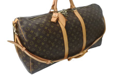 画像をギャラリービューアに読み込む, LOUIS VUITTON ルイヴィトン キーポルバンドリエール60 ボストンバッグ M41412 モノグラム 美品 中古 64208