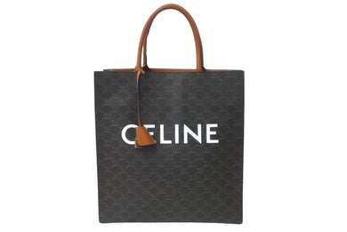 【得価超激安】良品 CELINE キャンバス　型押しレザー　ハンドバッグ　トートバッグ バッグ