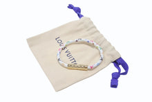 画像をギャラリービューアに読み込む, 新品未使用 LOUIS VUITTON ルイヴィトン × 村上隆 モノグラムマルチカラー ブレスレット LVコンフィデンシャル M8973E ホワイト 中古 4b006422