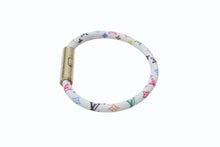 画像をギャラリービューアに読み込む, 新品未使用 LOUIS VUITTON ルイヴィトン × 村上隆 モノグラムマルチカラー ブレスレット LVコンフィデンシャル M8973E ホワイト 中古 4b006422