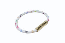画像をギャラリービューアに読み込む, 新品未使用 LOUIS VUITTON ルイヴィトン × 村上隆 モノグラムマルチカラー ブレスレット LVコンフィデンシャル M8973E ホワイト 中古 4b006422