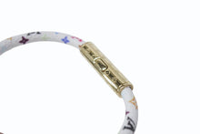 画像をギャラリービューアに読み込む, 新品未使用 LOUIS VUITTON ルイヴィトン × 村上隆 モノグラムマルチカラー ブレスレット LVコンフィデンシャル M8973E ホワイト 中古 4b006422