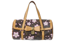 Load image into Gallery viewer, LOUIS VUITTON ルイヴィトン モノグラム 村上隆 チェリーブロッサム パピヨン ブラウン M92009 美品 中古 64238