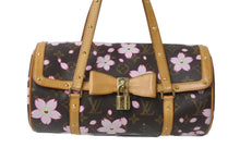 Load image into Gallery viewer, LOUIS VUITTON ルイヴィトン モノグラム 村上隆 チェリーブロッサム パピヨン ブラウン M92009 美品 中古 64238