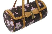 Load image into Gallery viewer, LOUIS VUITTON ルイヴィトン モノグラム 村上隆 チェリーブロッサム パピヨン ブラウン M92009 美品 中古 64238