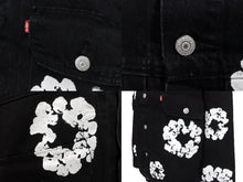 画像をギャラリービューアに読み込む, 新品未使用 DENIM TEARS × Levi's デニムティアーズ リーバイス デニムジャケット タイプ2 サイズL コットン ブラック 中古 64242