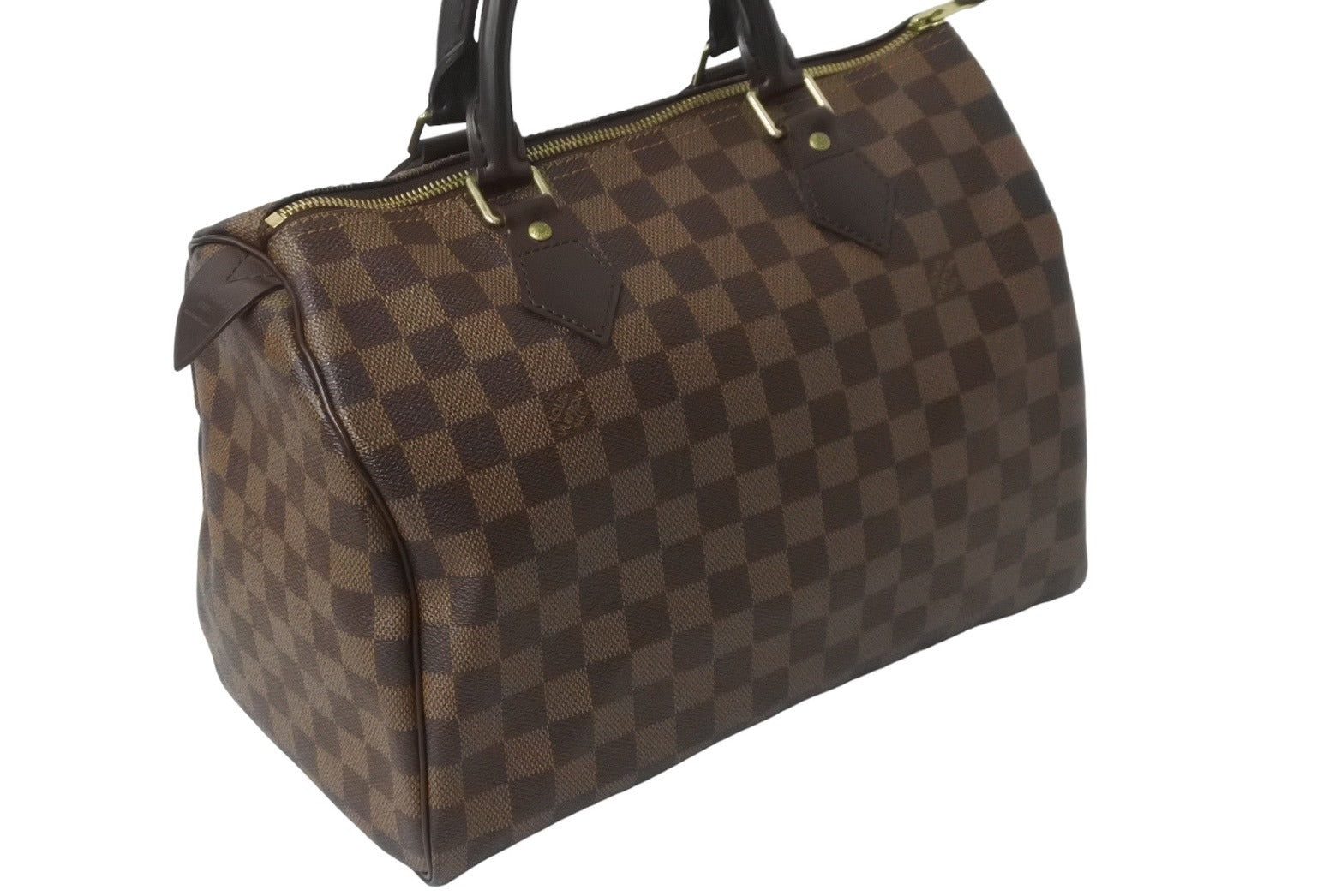 極美品 LOUIS VUITTON ルイヴィトン ダミエ スピーディ 30 ハンドバッグ N41531 ブラウン ロゴ 鞄 旧型 ゴールド金具 中古  64261 – Casanova Vintage