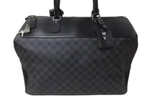 画像をギャラリービューアに読み込む, LOUIS VUITTON ルイヴィトン ネオグリニッジ ボストンバッグ N41164 ダミエグラフィット ブラック シルバー金具 良品 中古 64266