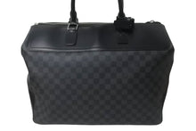 画像をギャラリービューアに読み込む, LOUIS VUITTON ルイヴィトン ネオグリニッジ ボストンバッグ N41164 ダミエグラフィット ブラック シルバー金具 良品 中古 64266