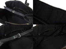 画像をギャラリービューアに読み込む, LOUIS VUITTON ルイヴィトン ネオグリニッジ ボストンバッグ N41164 ダミエグラフィット ブラック シルバー金具 良品 中古 64266